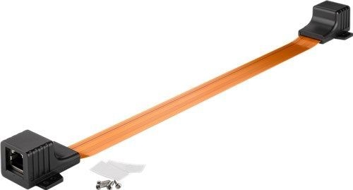 Goobay 71411 RJ45 LAN Fensterdurchführung Ultra-Slim 0,25 m VPE Bulk Mindestbestellmenge 1