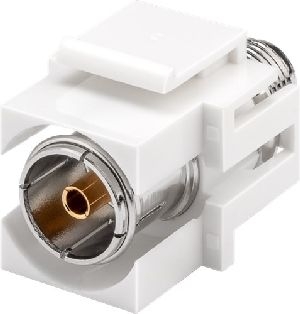 Goobay 79933 Keystone-Modul SAT/Antenne, bündige Montage VPE Bulk Mindestbestellmenge 1