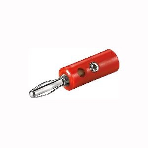Goobay 11375 Bananen-Stecker Farbversion: Rot