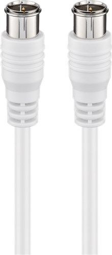 Goobay 50747 F-Quick SAT-Anschlusskabel (80 dB), doppelt geschirmt Kabellänge: 1.5 m