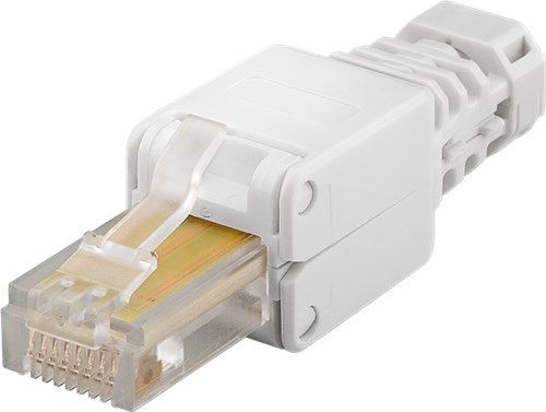 Goobay 68859 Werkzeugfreier RJ45-Stecker CAT 5e UTP ungeschirmt VPE Bulk Mindestbestellmenge 1