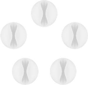 Goobay 95183 Kabelmanagement 1-Slot, weiß VPE Retail Blister Mindestbestellmenge 1