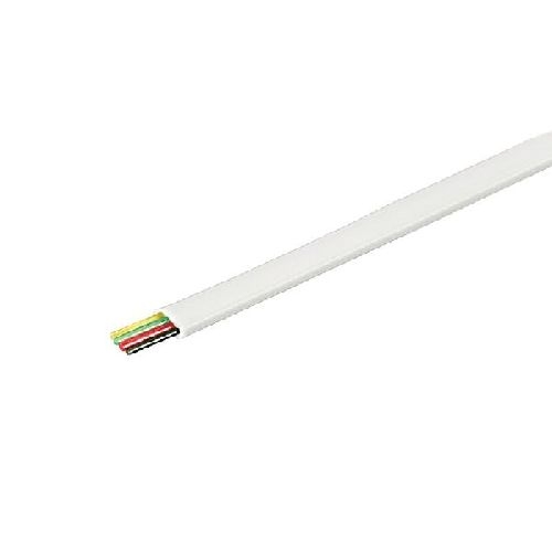 Goobay 93305 Telefonflachkabel 4-adrig, 100 m Rolle, AWG 28, CCA (kupferkaschiertes Aluminium) VPE Cable spool-drum Mindestbestellmenge 1