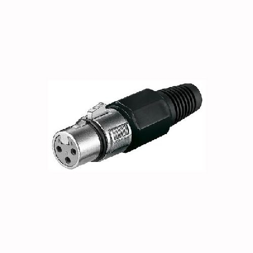 Goobay 11755 Mikrofonkupplung, XLR-Buchse (3-Pin) VPE Bulk Mindestbestellmenge 20