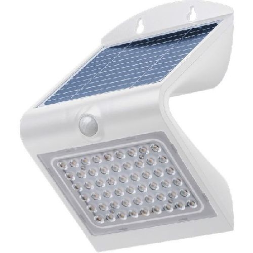 Goobay 77441 LED-Solar-Wandleuchte mit Bewegungsmelder, 4 W, weiß VPE Retail Box Mindestbestellmenge 1