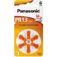 Panasonic 48831 Hearing Aid V13/PR48 (PR13) - Zink-Luft Hörgeräte-Knopfzelle, 1,4 V