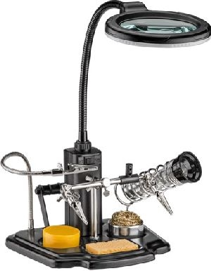 Goobay 45241 Löthilfe mit LED-Leuchte &amp; Schwanenhals-Krokodilklemme VPE Retail Box Mindestbestellmenge 1