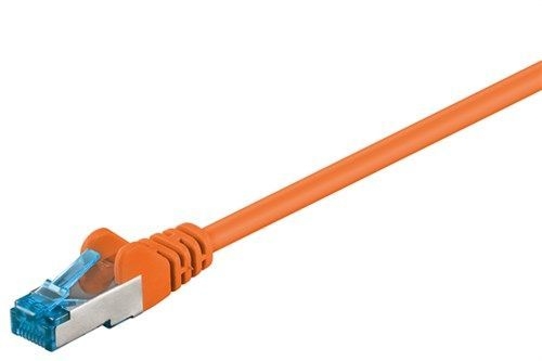 Goobay 93683 CAT 6A Patchkabel, S/FTP (PiMF), orange VPE Bulk Mindestbestellmenge 1