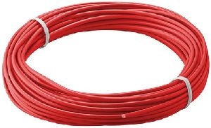 Goobay 55044 Kupferlitze isoliert, 10 m, rot, Rot - einadriges Kupferkabel, mehrdrähtig (18x 0,1 mm)