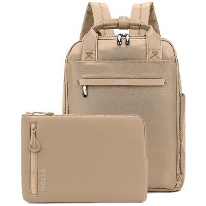 Golla 76468 Set aus Rucksack und Laptop-Sleeve 13 Zoll, Coffee passend für Geräte bis: 33 cm