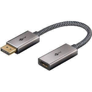 Goobay 75272 DisplayPort™-auf-HDMI™-Adapterkabel, 8K/60 Hz VPE Retail Polybag Mindestbestellmenge 1