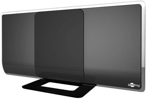 Goobay 67179 Aktive Full HD DVB-T2 Zimmerantenne, inkl. LTE/4G Filter VPE Retail Box Mindestbestellmenge 1