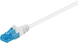 Goobay 59826 CAT 6A Patchkabel, U/UTP, weiß VPE Cable Tag Mindestbestellmenge 1