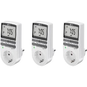 Goobay 64902 Digitale Zeitschaltuhr, 3er-Set VPE Retail Box Mindestbestellmenge 1