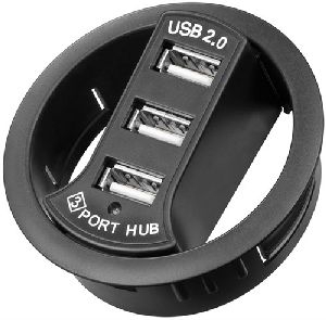 Goobay 93893 3-fach USB 2.0 Hi-Speed Einbau-HUB/Verteiler