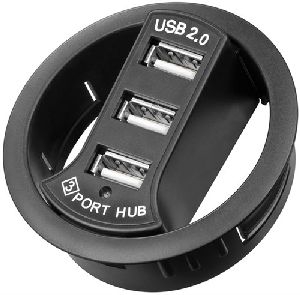 Goobay 93893 3-fach USB 2.0 Hi-Speed Einbau-HUB/Verteiler :
