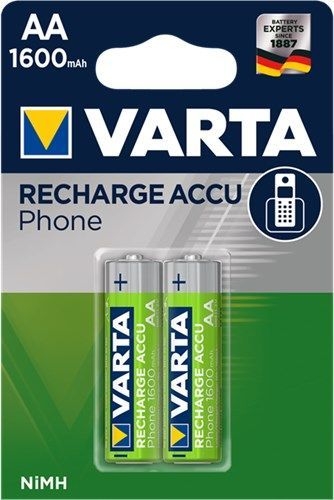 Varta 48093 AA (Mignon)/HR6 (58399) Akku - 1600 mAh, 2 Stk. im Blister VPE Retail Blister Mindestbestellmenge 1