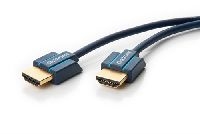 Clicktronic 70704 Ultra-Slim High-Speed-HDMI™-Kabel mit Ethernet, 2 m - Premium-Kabel | 1x HDMI™-Ste