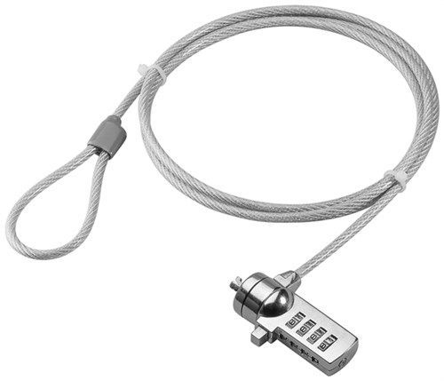 Goobay 93038 Sicherheitsschloss für Notebooks und PC VPE Retail Box Mindestbestellmenge 1