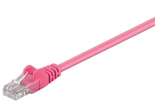 Goobay 95232 CAT 5e Patchkabel, U/UTP, magenta VPE Cable Tag Mindestbestellmenge 1