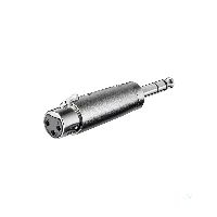 Goobay 27514 XLR Adapter, AUX Klinke 6,35 mm stereo Stecker zu XLR Buchse - 1x XLR-Buchse (3-polig)