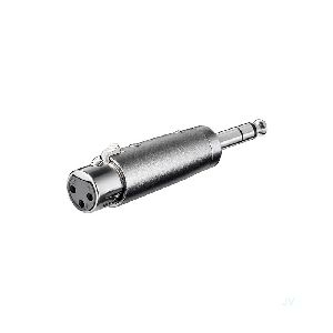 Goobay 27514 XLR-Adapter, AUX-Klinke 6,35 mm, Stereo-Stecker zu XLR-Buchse