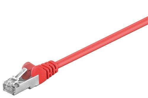 Goobay 68033 CAT 5e Patchkabel, SF/UTP, rot VPE Cable Tag Mindestbestellmenge 1