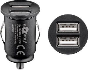 Goobay 71897 Dual-USB Auto-Ladegerät (24 W) Verbrauchseinheit: 1 Stk. im Plastikbeutel
