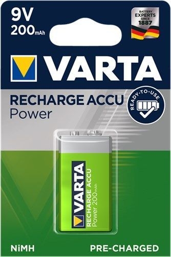 Varta 44036 9 V Block/6HR61 (56722) Akku - 200 mAh, 1 Stk. im Blister VPE Retail Blister Mindestbestellmenge 1