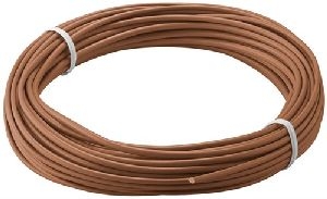 Goobay 55040 Kupferlitze isoliert, 10 m, braun, Braun - einadriges Kupferkabel, mehrdrähtig (18x 0,1