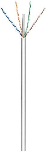 Goobay 68466 CAT 6 Netzwerkkabel, U/UTP, grau VPE Cable spool-drum Mindestbestellmenge 1
