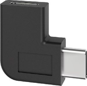 Goobay 45402 Adapter USB-C™ auf USB-C™ 90°, schwarz VPE Bulk Mindestbestellmenge 1