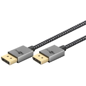 Goobay 77445 DisplayPort™-Kabel 2.0/2.1 Slim VPE Retail Polybag Mindestbestellmenge 1
