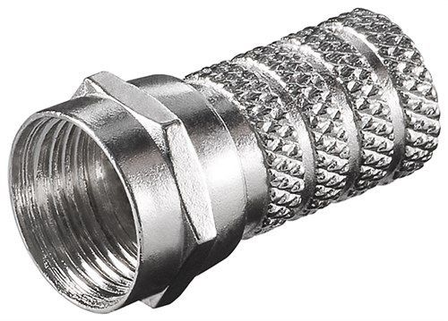 Goobay 51850 Aufdreh-F-Stecker 4,0 mm VPE Bulk Mindestbestellmenge 100