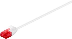Goobay 93695 CAT 6 Slim-Patchkabel, U/UTP, weiß Kabellänge: 5 m
