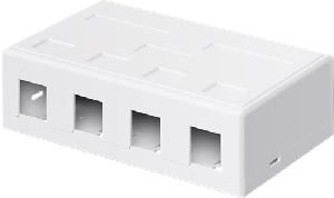 Goobay 79376 Keystone-Leergehäuse 4-port :