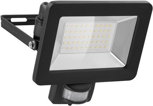 Goobay 53883 LED-Außenstrahler, 50 W, mit Bewegungsmelder VPE Retail Box Mindestbestellmenge 1
