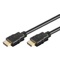 Goobay 61158 Series 2.0 High-Speed-HDMI™-Kabel mit Ethernet, 1.5 m, Schwarz - HDMI™-Stecker (Typ A)