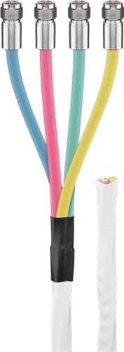 Goobay 67330 80 dB Quattro Koax-Antennenkabel-Set, doppelt geschirmt, CCS VPE Bulk Mindestbestellmenge 1