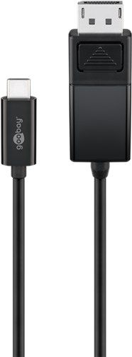 Goobay 51767 USB-C™- DisplayPort™-Adapterkabel 4K 60 Hz, 1,20 m, schwarz