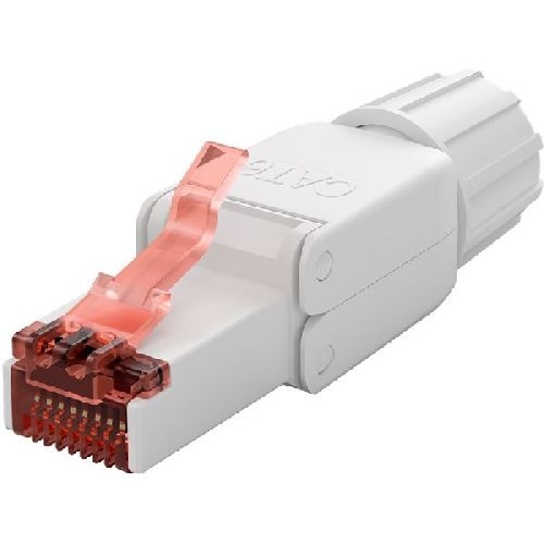 Goobay 65942 CAT 6 feldkonfektionierbarer RJ45-Stecker, UTP ungeschirmt VPE Bulk Mindestbestellmenge 1