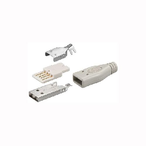 Goobay 12025 USB-A-Stecker, Lötversion VPE Bulk Mindestbestellmenge 10