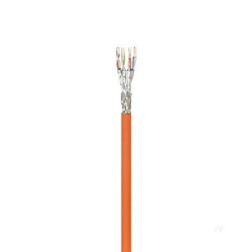 Goobay 91888 CAT 7A Netzwerkkabel, S/FTP (PiMF), orange VPE Cable ring-coil Mindestbestellmenge 1