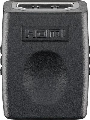 Goobay 68688 HDMI™-Adapter (Kupplung), vernickelt, Schwarz - HDMI™-Buchse (Typ A) > HDMI™-Buchse (Ty