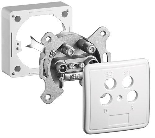 Goobay 67089 Komplettset: Antennen-Stich-/Enddose VPE Bulk Mindestbestellmenge 1