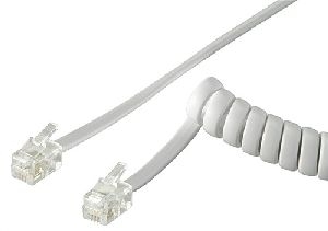 Goobay 68601 Telefonhörer-Spiralkabel Kabellänge: 4 m
