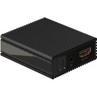 Goobay 58477 Series 2.0 HDMI™-Audio-Extractor 4K @ 60 Hz, Schwarz - extrahiert die Audiosignale eine