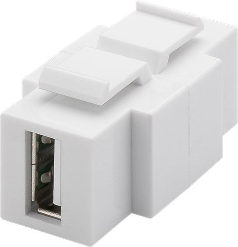 Goobay 79930 Keystone-Modul USB, beidseitig einbaubar VPE Bulk Mindestbestellmenge 1