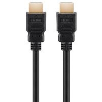 Goobay 58263 Series 2.1 Ultra High-Speed HDMI™- Kabel mit Ethernet, zertifiziert, 1 m, Schwarz - Hoc