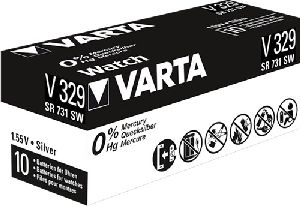 Varta 48033 SR731 (V329) Batterie, 10 Stk. in Box